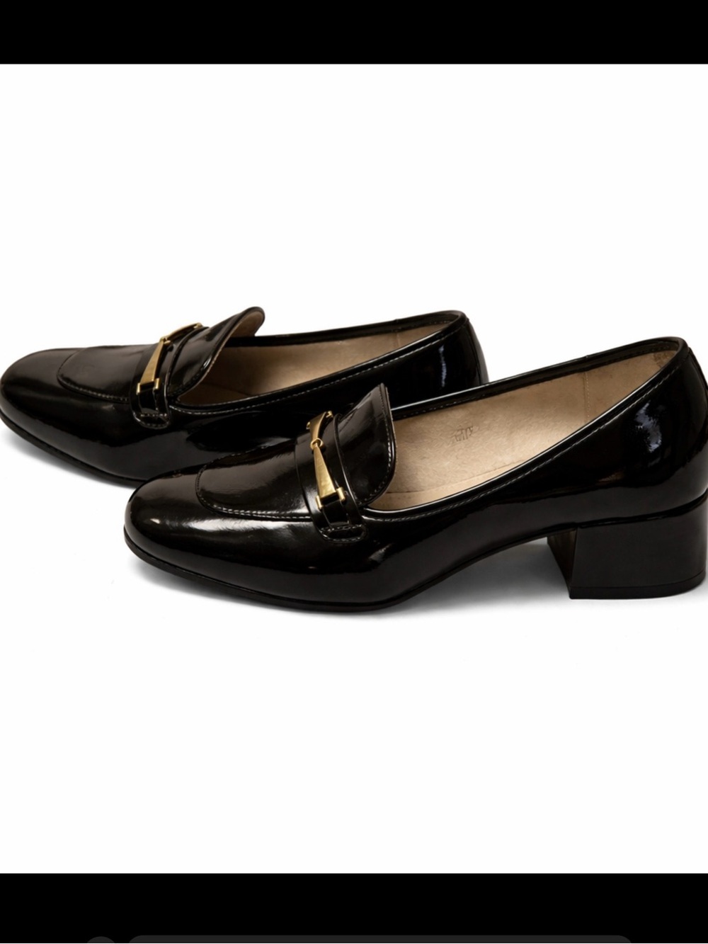 Cliffs by White Mountain Black Patent Leather Loafers Women’s Size 9.5M - Picture 3 of 6